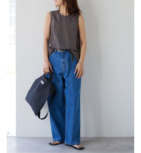 OUTDOOR PRODUCTS Usual Things「≪予約≫キュプラノースリーブブラウス セットアップ対応」|シャツ・ブラウス|