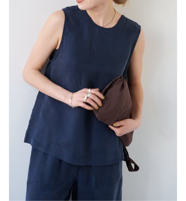 OUTDOOR PRODUCTS Usual Things「≪予約≫キュプラノースリーブブラウス セットアップ対応」|シャツ・ブラウス|