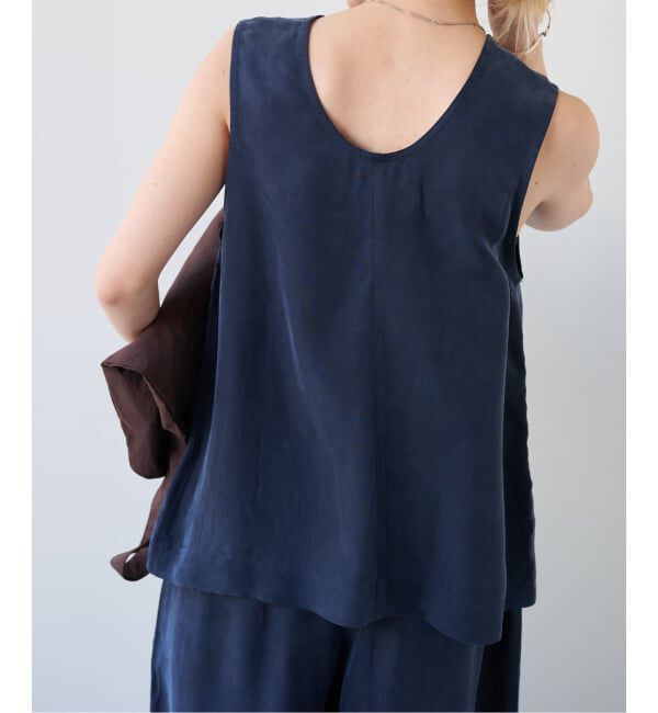 OUTDOOR PRODUCTS Usual Things「≪予約≫キュプラノースリーブブラウス セットアップ対応」|シャツ・ブラウス|