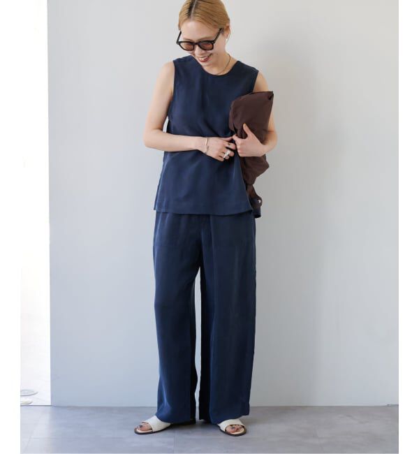 OUTDOOR PRODUCTS Usual Things「≪予約≫キュプラノースリーブブラウス セットアップ対応」|シャツ・ブラウス|