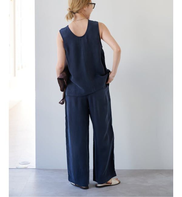 OUTDOOR PRODUCTS Usual Things「≪予約≫キュプラノースリーブブラウス セットアップ対応」|シャツ・ブラウス|