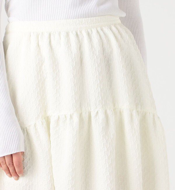 Ballsey「ペイズリーマトラッセ ギャザーロングスカート」|フレア|