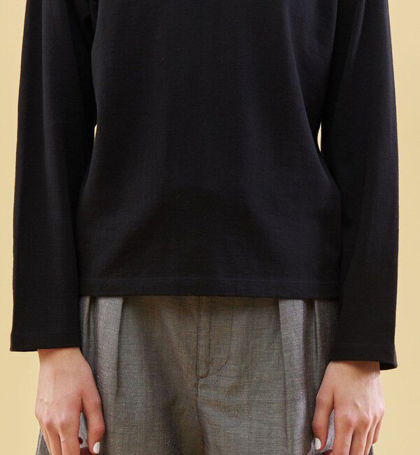 GALERIE VIE「コットンジャージー ロングスリーブプルオーバー」|Tシャツ・カットソー|