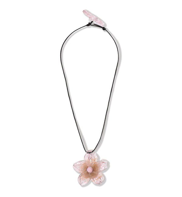 TOMORROWLAND GOODS「LEVENS JEWELS HIBISCUS ネックレス」|ネックレス|34 ピンク系