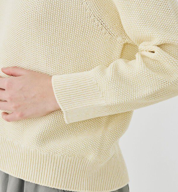 GALERIE VIE「コットンカノコ ボートネックプルオーバー」|ニット・セーター|