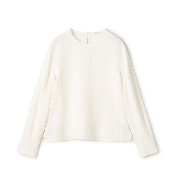 DES PRES「ライトダブルクロス クルーネックプルオーバー」|シャツ・ブラウス|11 ホワイト
