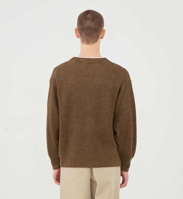 GALERIE VIE「リネンフィッシャーマンズリブ クルーネックプルオーバー」|ニット・セーター|