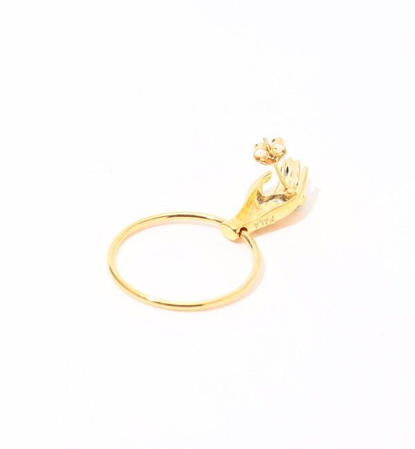 TOMORROWLAND GOODS「PALA ハンドモチーフ スモールフープピアス」|ピアス|