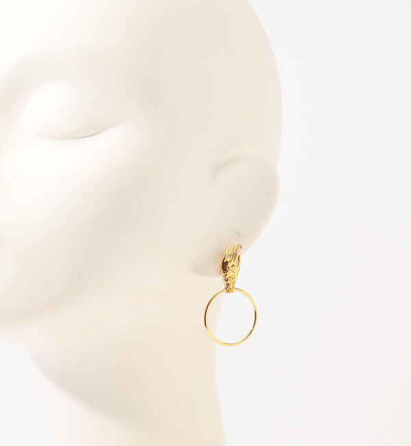 TOMORROWLAND GOODS「PALA ハンドモチーフ スモールフープピアス」|ピアス|