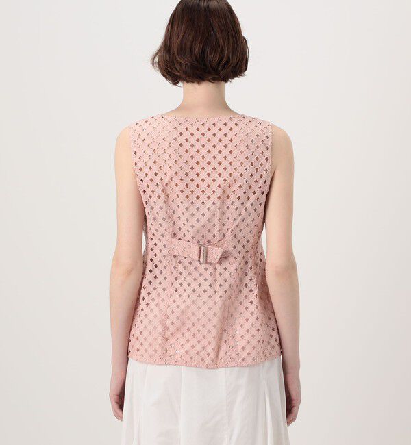 Ballsey「コモンフラワーエンブロイダリー Uネックジレブラウス」|その他|