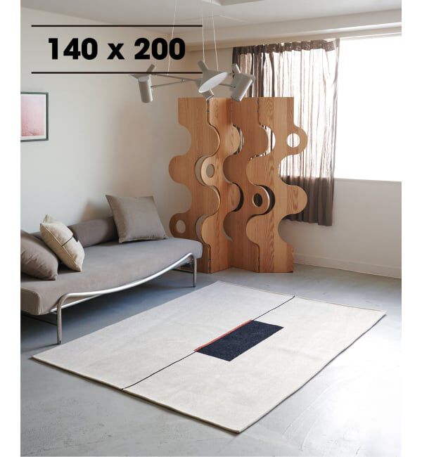 journal standard Furniture「《予約》LINEAR GEO RUG 140X200　ライナージオ ラグ」|その他|グレー