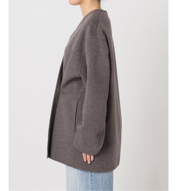 Plage「HAMILTON Cardigan コート」|ノーカラーコート|