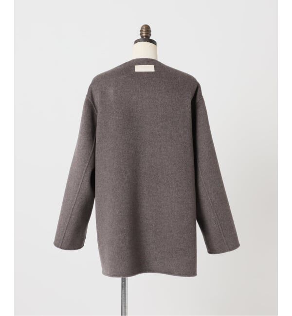 Plage「HAMILTON Cardigan コート」|ノーカラーコート|