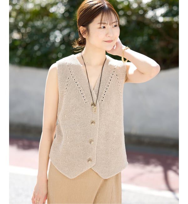 SLOBE IENA「《追加2》ニットジレ」|ニット・セーター|