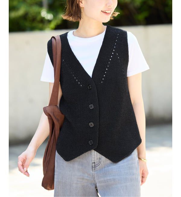 SLOBE IENA「《追加2》ニットジレ」|ニット・セーター|