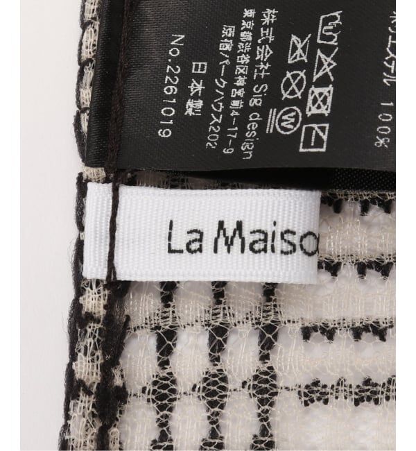 IENA「La Maison de Lyllis/メゾンドリリス SLITERCHIF スカーフ 2261019」|バンダナ・スカーフ|