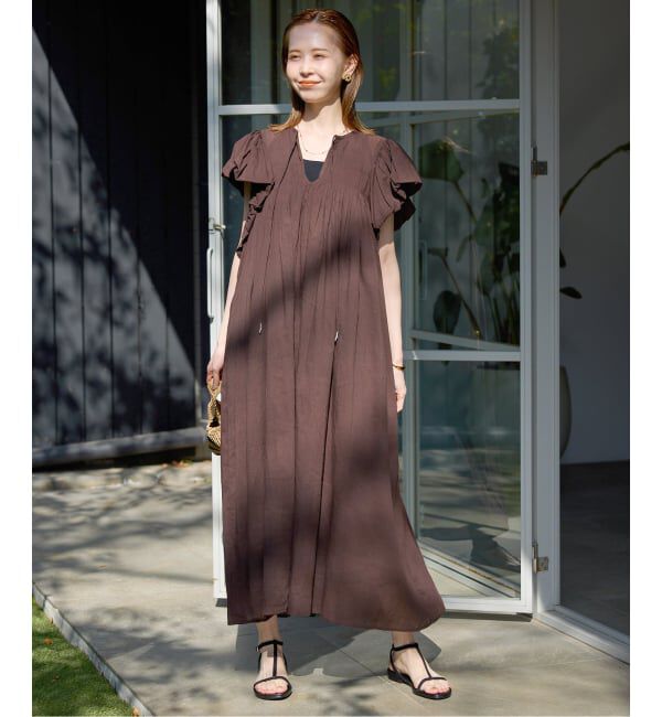 SLOBE IENA「《予約》バルーンスリーブワンピース」|ワンピース|