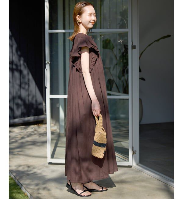 SLOBE IENA「《予約》バルーンスリーブワンピース」|ワンピース|