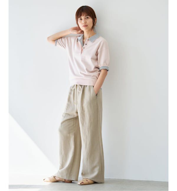 IENA「《新色あり/追加予約》ウォッシャブル リネンレーヨンイージーパンツ」|その他|