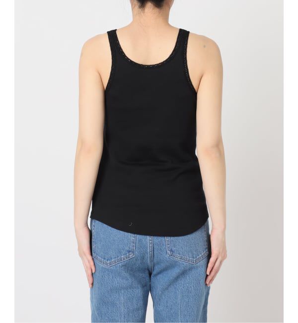 IENA LA BOUCLE「《予約》IENA LA BOUCLE テレコレースコンビタンクトップ」|タンクトップ|