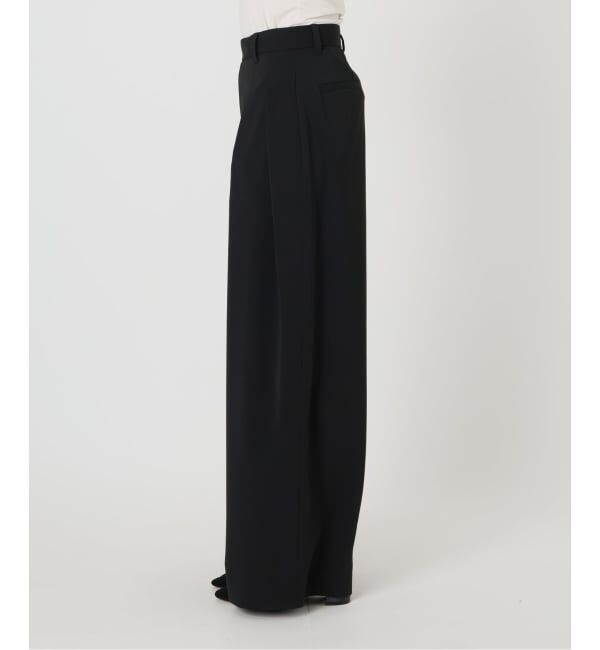 IENA LA BOUCLE「《予約》IENA LA BOUCLE ウーステッドライクシャンブレータックスラックス」|スラックス|