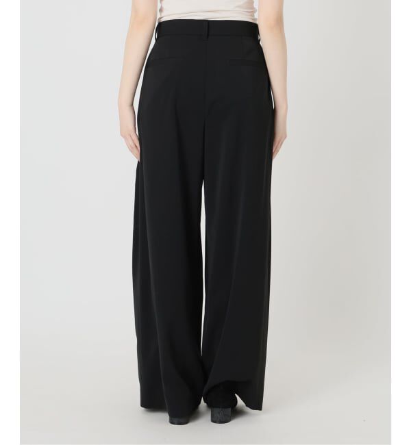 IENA LA BOUCLE「《予約》IENA LA BOUCLE ウーステッドライクシャンブレータックスラックス」|スラックス|