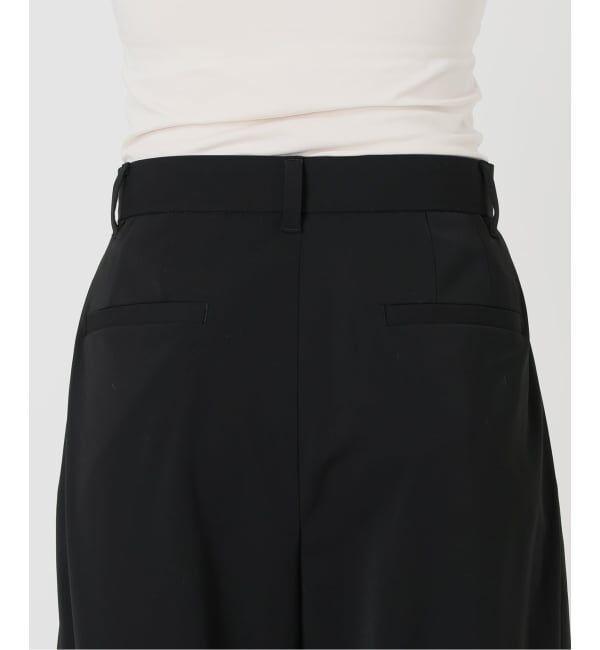 IENA LA BOUCLE「《予約》IENA LA BOUCLE ウーステッドライクシャンブレータックスラックス」|スラックス|