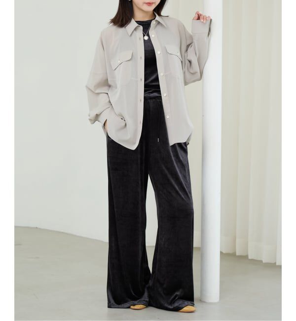 IENA LA BOUCLE「《予約》IENA LA BOUCLE フィブリルシアーシャツ」|シャツ・ブラウス|