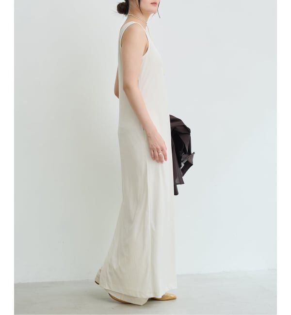 IENA LA BOUCLE「《予約》IENA LA BOUCLE トリアセベロアタンクワンピース」|ワンピース|