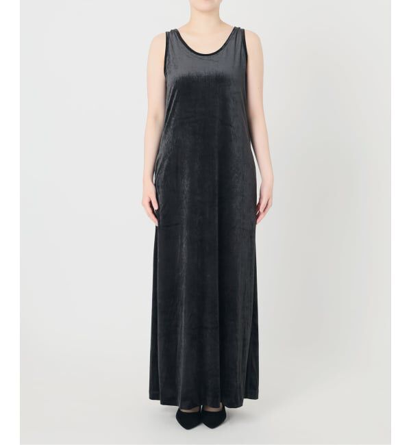 IENA LA BOUCLE「《予約》IENA LA BOUCLE トリアセベロアタンクワンピース」|ワンピース|