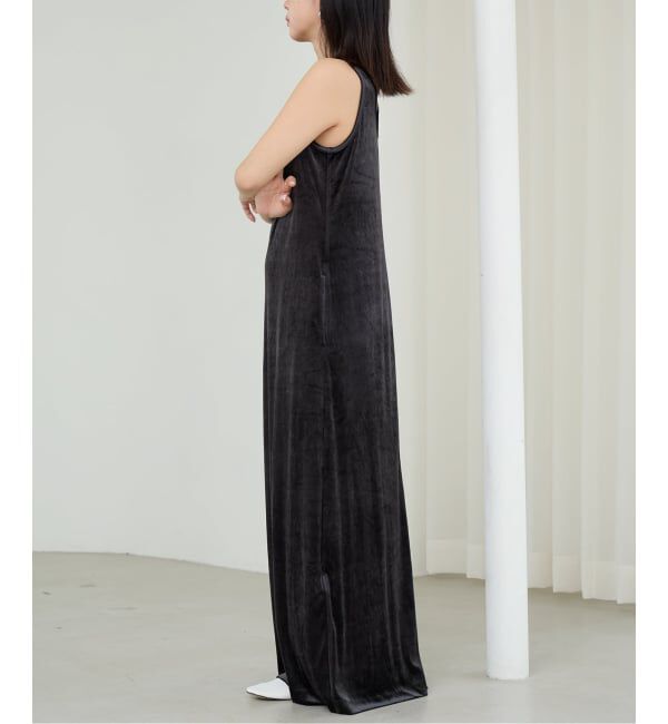 IENA LA BOUCLE「《予約》IENA LA BOUCLE トリアセベロアタンクワンピース」|ワンピース|