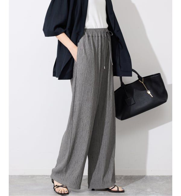 SLOBE IENA「《ブラックのみWEB限定/予約》楊柳カットソーパンツ」|その他|