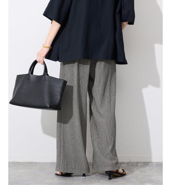 SLOBE IENA「《ブラックのみWEB限定/予約》楊柳カットソーパンツ」|その他|