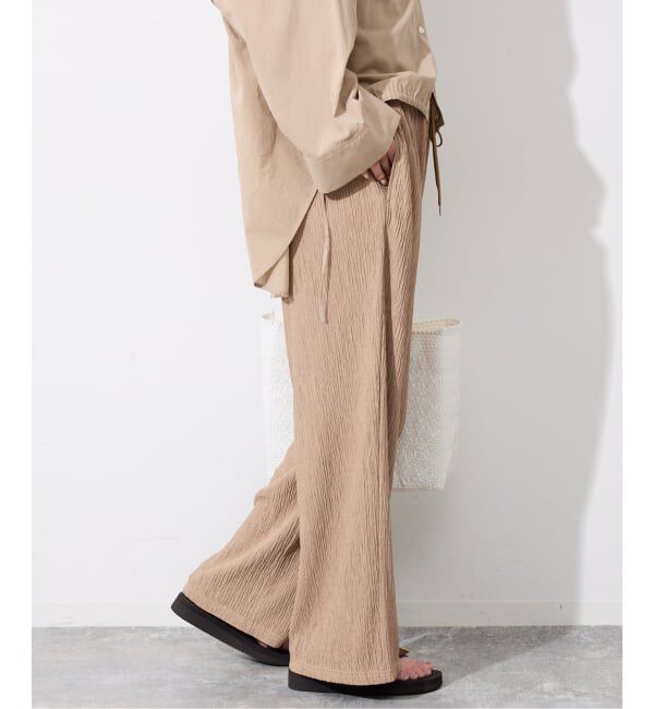 SLOBE IENA「《ブラックのみWEB限定/予約》楊柳カットソーパンツ」|その他|