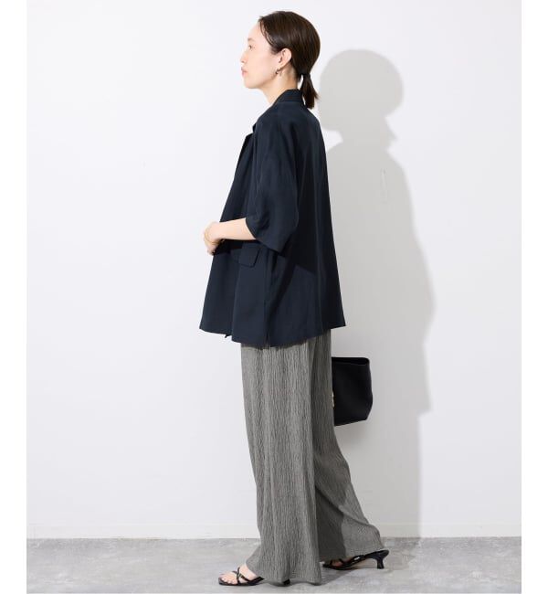 SLOBE IENA「《ブラックのみWEB限定/予約》楊柳カットソーパンツ」|その他|