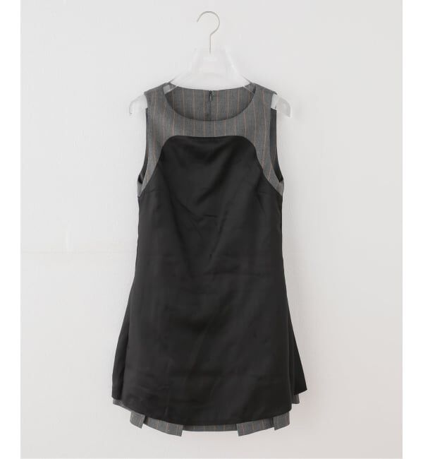 PULP「GANNI / ガニー Wool Stripe Belted Mini Dress」|ドレス|