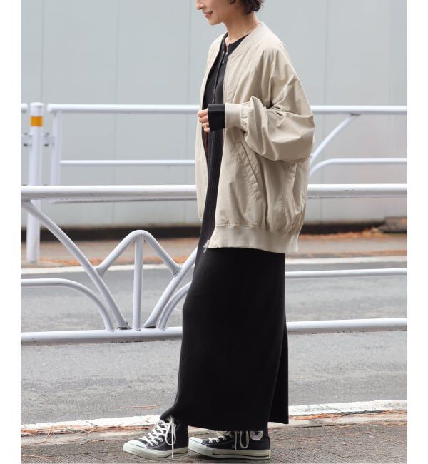 JOURNAL STANDARD relume「《追加》ウォッシャブルナイロンダブルジップMA-1」|ブルゾン・スタジャン|