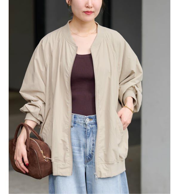 JOURNAL STANDARD relume「《追加》ウォッシャブルナイロンダブルジップMA-1」|ブルゾン・スタジャン|