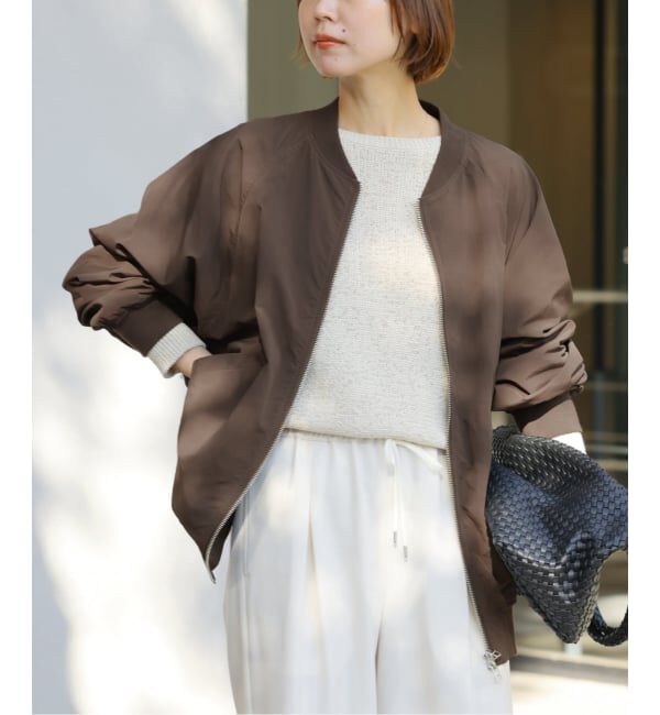 JOURNAL STANDARD relume「《追加》ウォッシャブルナイロンダブルジップMA-1」|ブルゾン・スタジャン|