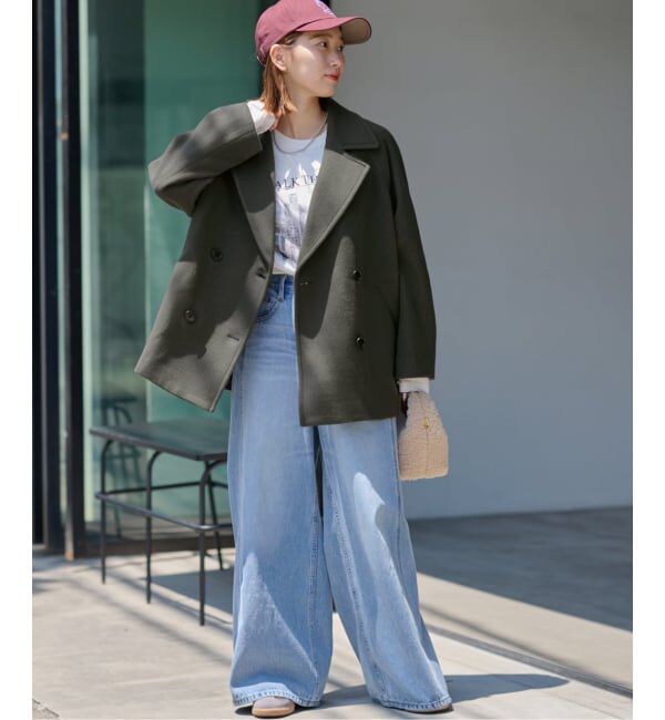 JOURNAL STANDARD relume「《WEB限定追加》尾州ウールショートPコート」|ピーコート|
