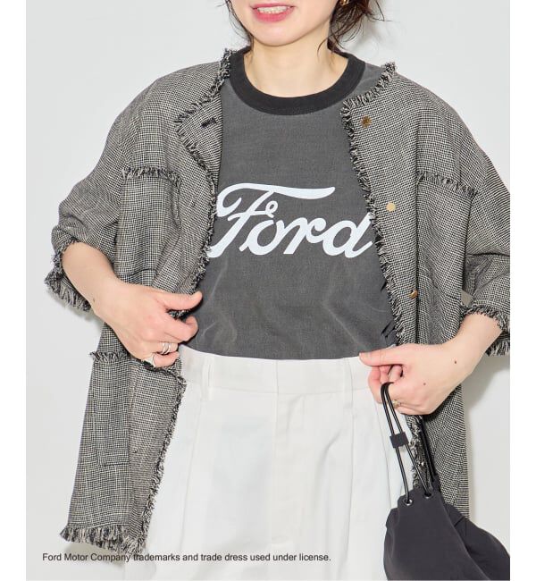 journal standard L'essage「《予約》【Ford】ロゴピグメントTシャツ」|Tシャツ・カットソー|ブラック