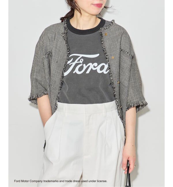 journal standard L'essage「《予約》【Ford】ロゴピグメントTシャツ」|Tシャツ・カットソー|