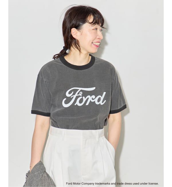 journal standard L'essage「《予約》【Ford】ロゴピグメントTシャツ」|Tシャツ・カットソー|