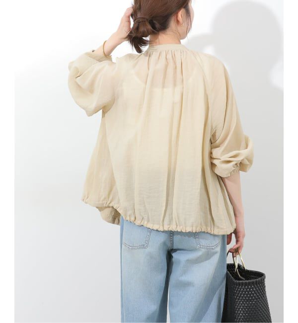 JOURNAL STANDARD relume「《予約》［手洗い可］シアーギャザージップブルゾン」|その他|