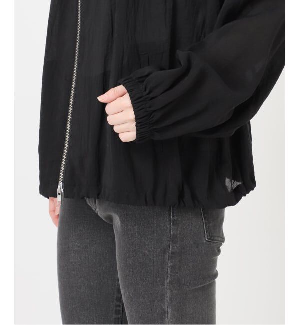 JOURNAL STANDARD relume「《予約》［手洗い可］シアーギャザージップブルゾン」|その他|