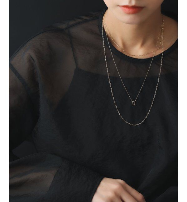 Lilas by Spick&Span「ルナチェーン60cmネックレス K10」|ネックレス|