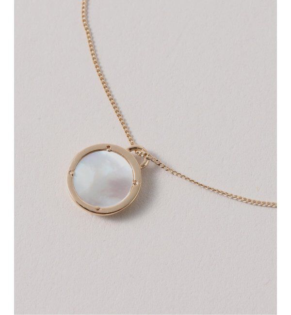Lilas by Spick&Span「サークルシェルネックレス K10」|ネックレス|