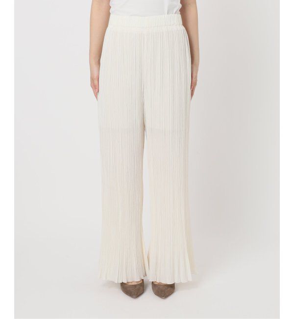 NOBLE「ファジーシフォンランダムプリーツパンツ」|その他|