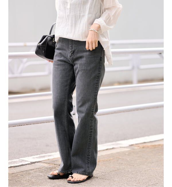 FRAMeWORK「≪予約≫ルーズフレアデニムパンツ」|デニム|