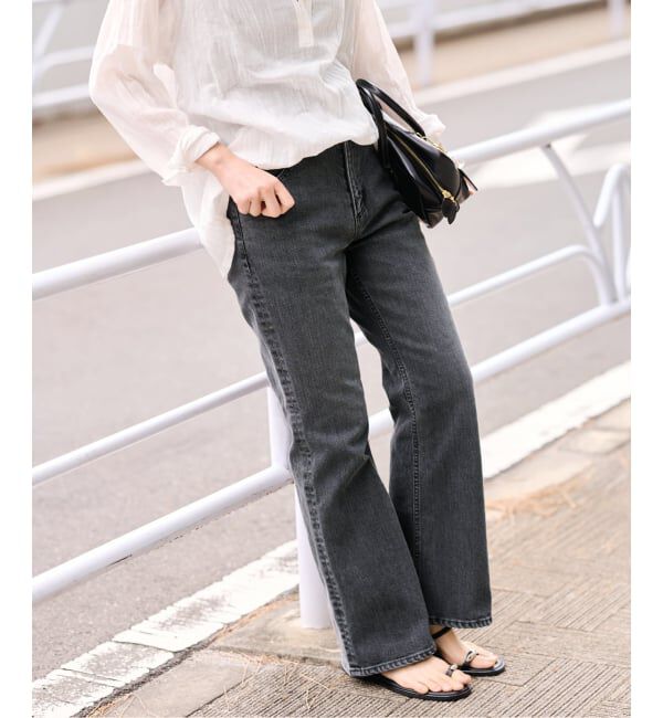 FRAMeWORK「≪予約≫ルーズフレアデニムパンツ」|デニム|